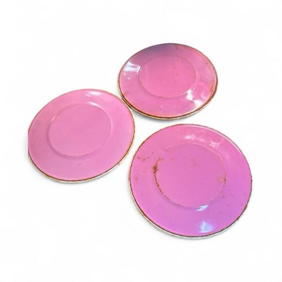 Bobbs-Merrill Company Raggedy Ann & Andy Tin Tea Toy Set Plates Set of 8 - Picture 3 of 9